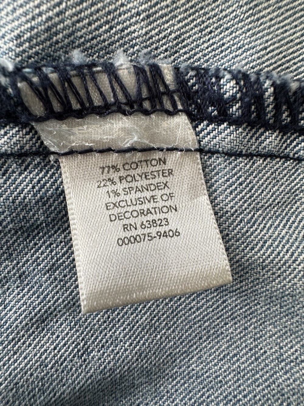 Christopher & Banks Denim Vest with Embroidery Details, Stretch - Picture 11 of 12
